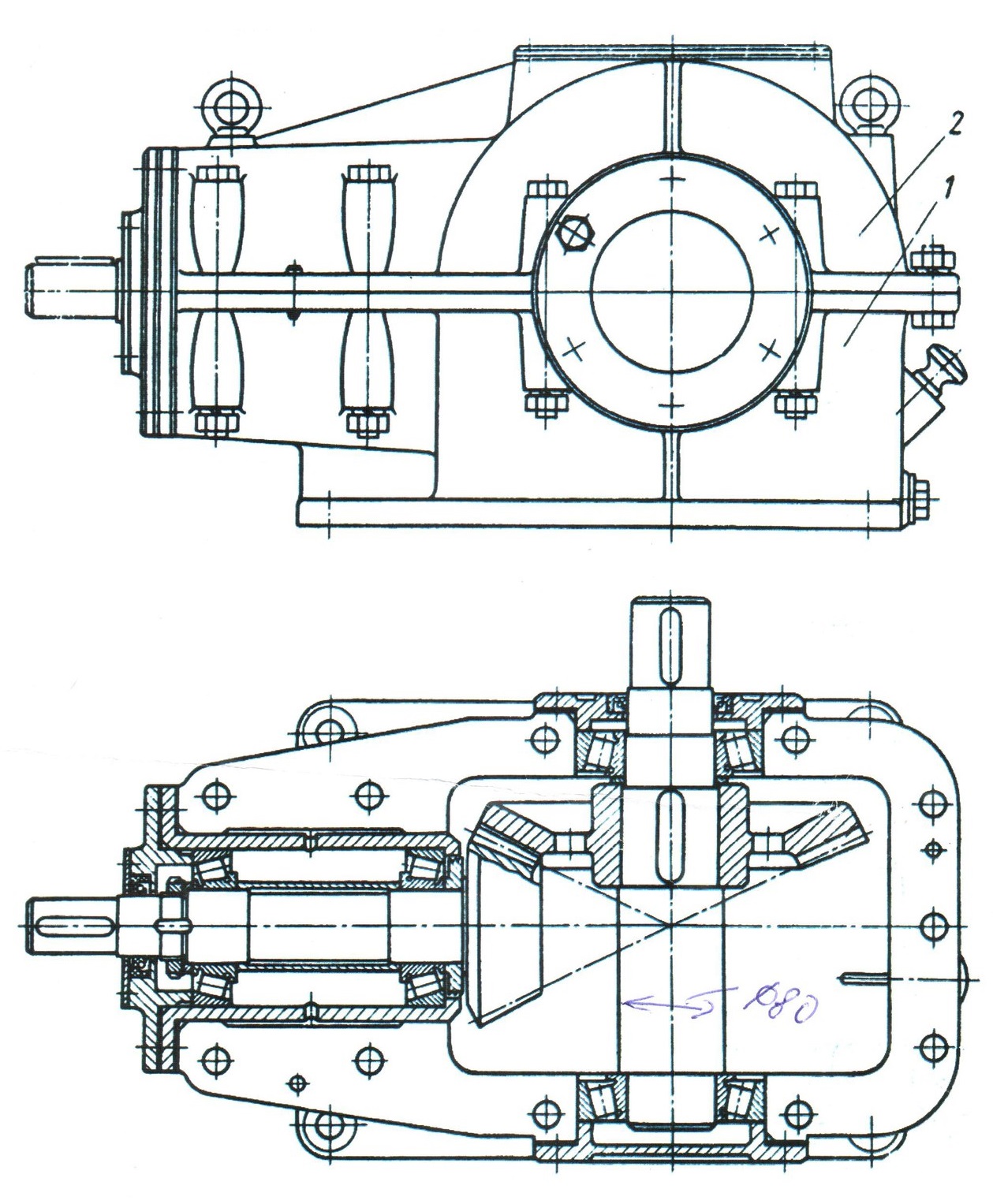 Конического редуктора чертежи